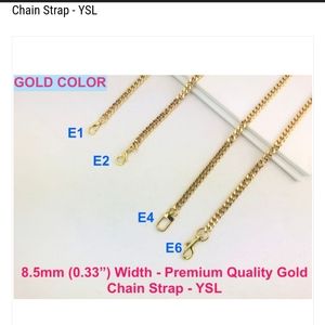 Bag Chain for YSL bags Gold